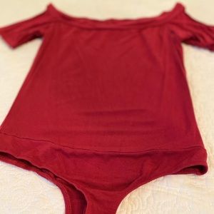 off-the-shoulder bodysuit